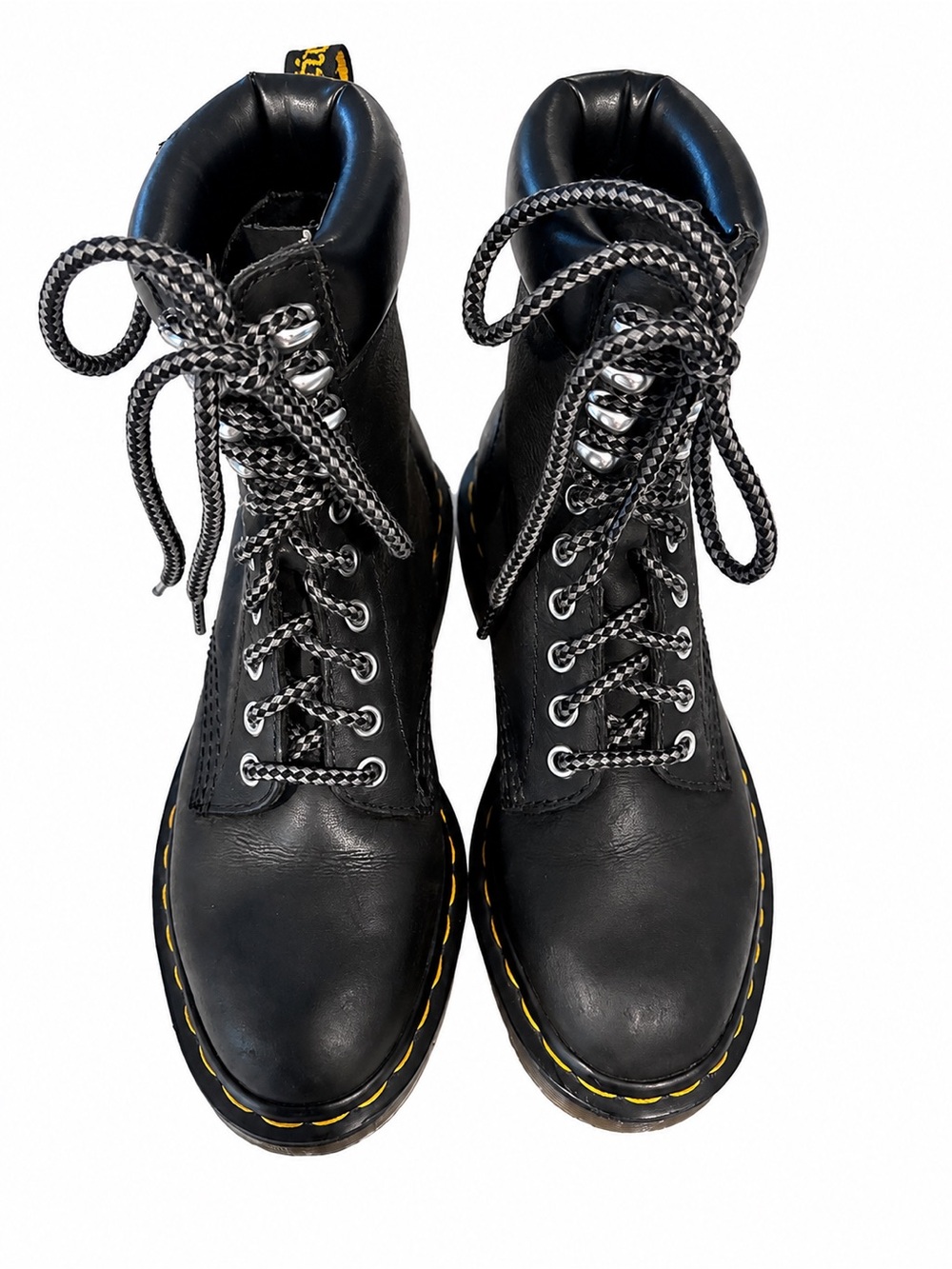 Dr. Martens Black Leather Lace-Up Boots